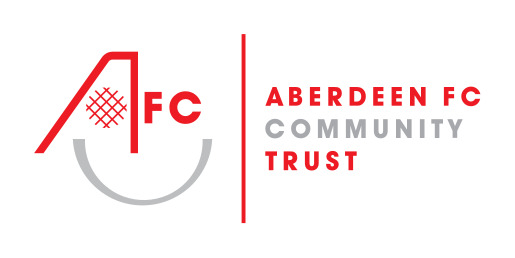Logo for Aberdeen FC Community Trust, a university fundraising project.